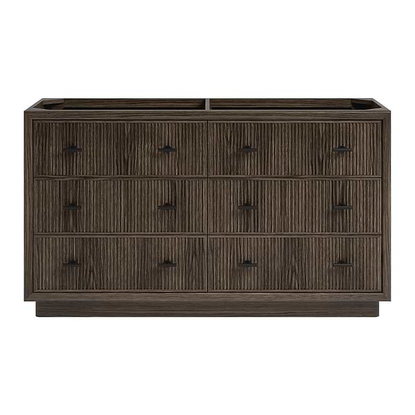 TileBar Studio Vanities Rhett Espresso Oak 60" Double Vanity without Top