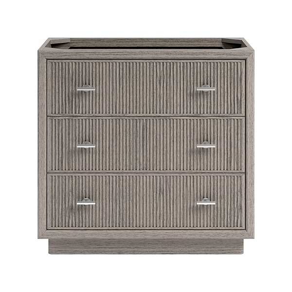 Rhett Steel Oak 36" Single Vanity without Top by TileBar Studio Vanities; Small image; in Style Ideas Classic, Modern, Transitional; released 2026; new, trends