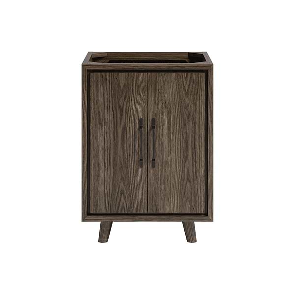 Setton Espresso Oak 24" Single Vanity without Top by TileBar Studio Vanities, View 2, open zoomed image