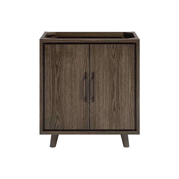 Setton Espresso Oak 30" Single Vanity without Top by TileBar Studio Vanities, View 2, open zoomed image
