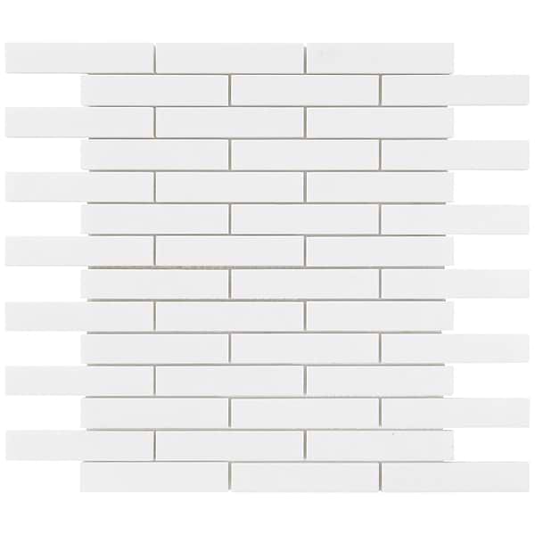 White Thassos 3/4 X4 Big Brick Polished Marble Tile