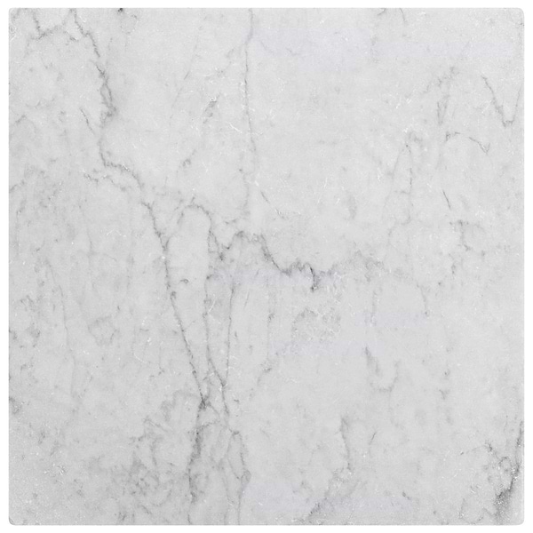Avanti Bianco Carrara White 12x12 Tumbled Marble Tile