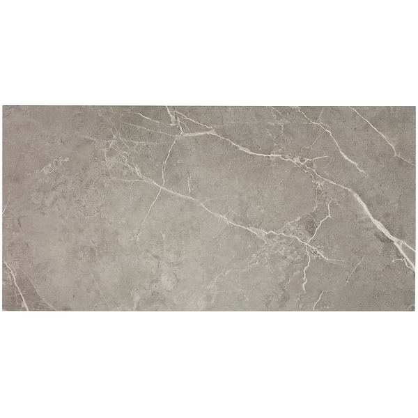 Katone Chauny Marble Dark Beige 18x36 Glue Down Luxury Vinyl Tile