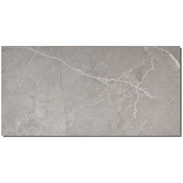 Optoro Chauny Marble Dark Beige 28mil Wear Layer Rigid Core Click 12x24 Luxury Vinyl Tile