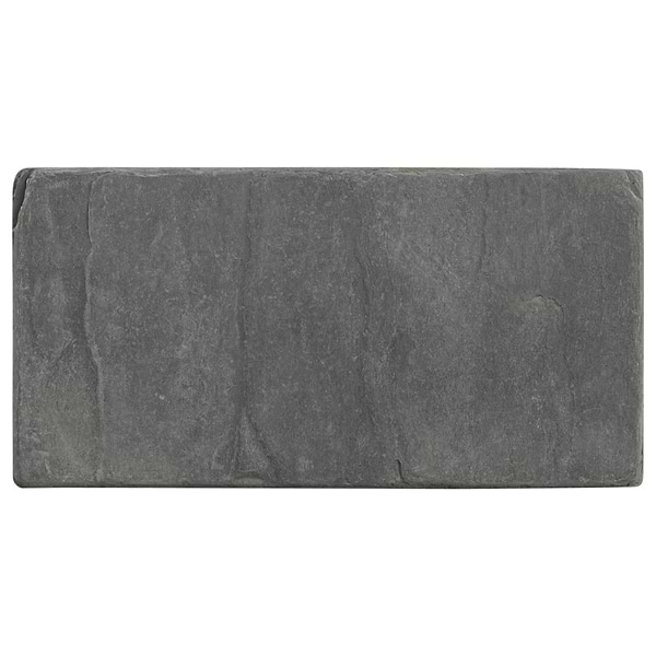 India Black 3x6 Tumbled Slate Tile
