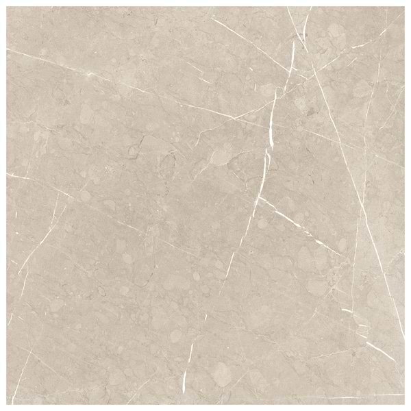 Autograph Crema Beige 48x48 Marble Look Satin Porcelain Tile