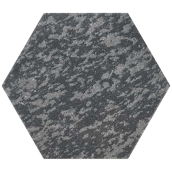 Texstone Deco Antracita Dark Gray 9" Porcelain Matte Hexagon Tile