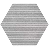 Texstone Deco Gris Gray 9" Matte Porcelain Hexagon Tile