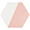 HexArt Pop Rose 8" Hexagon Matte Porcelain Tile