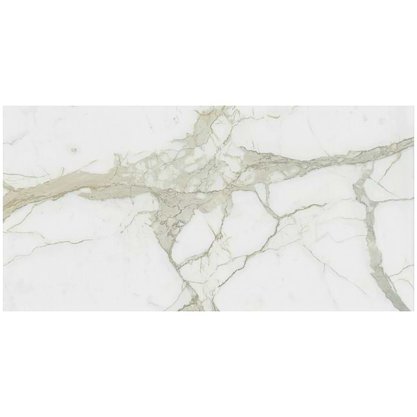 TileBarXL Marmi Slim White Calacatta 30"x60" Polished Porcelain Slab
