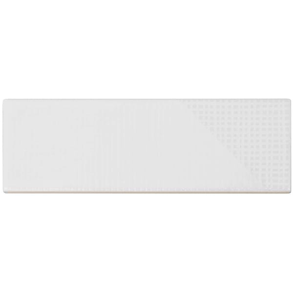 Enigma White 2x8 Polished Ceramic Tile