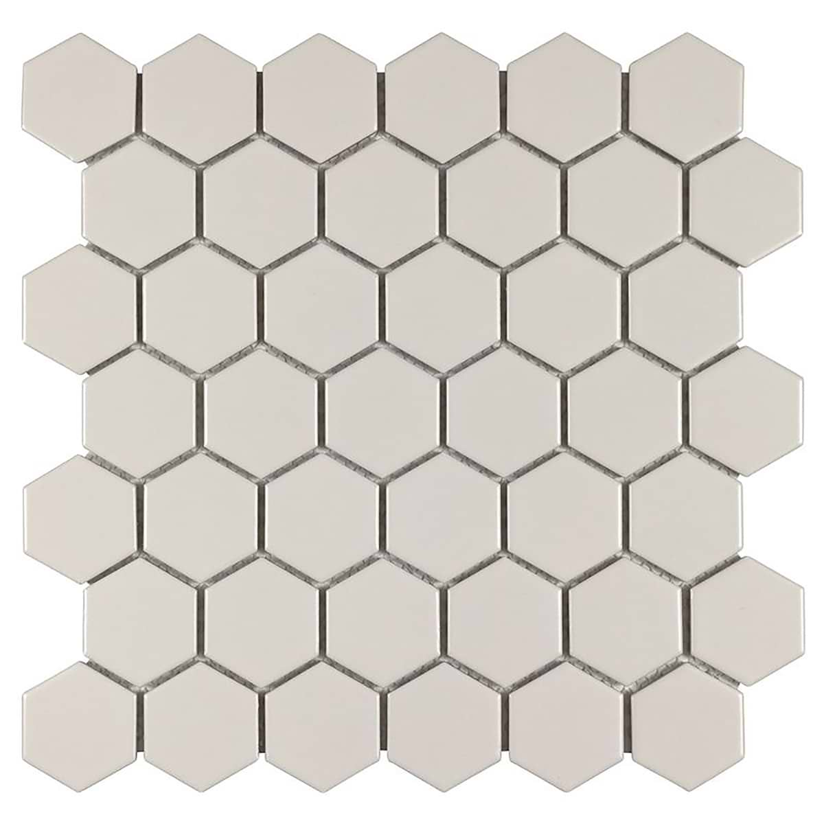 Serenity Pearl Beige 2" Hexagon Matte Porcelain Mosaic Tile