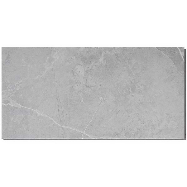 Optoro Chauny Marble Medium Gray 28mil Wear Layer Rigid Core Click 12x24 Luxury Vinyl Tile