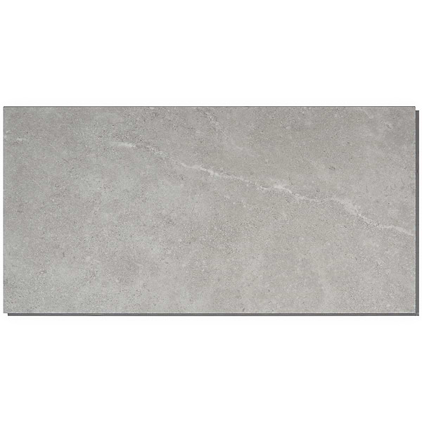 Optoro Juneau Sandstone Light Gray 28mil Wear Layer Rigid Core Click 12x24 Luxury Vinyl Tile