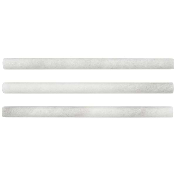 Biarritz White 1x12 Polished Marble Pencil Molding