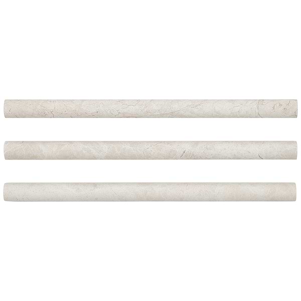 Cream Misto 1x12 Honed Marble Pencil Molding