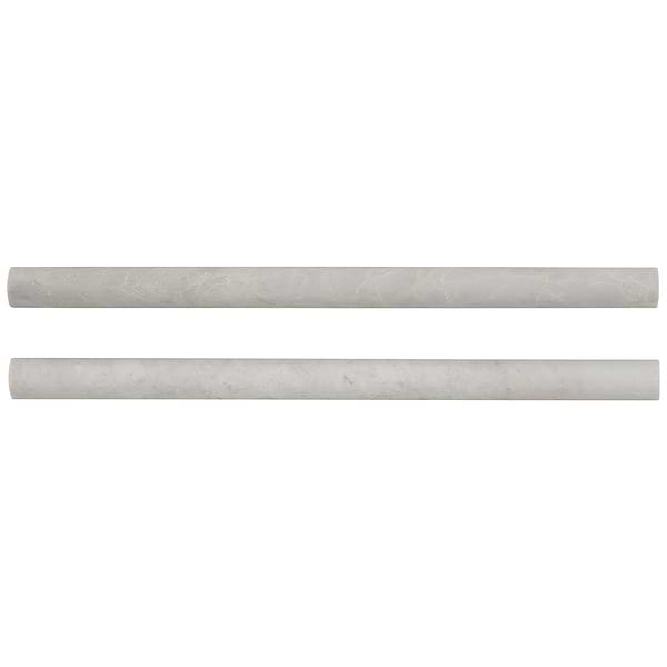 Ice Gray 1x12 Honed Marble Pencil Molding