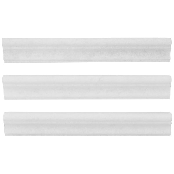 Snow White 2x12 Polished Marble Cornice Molding