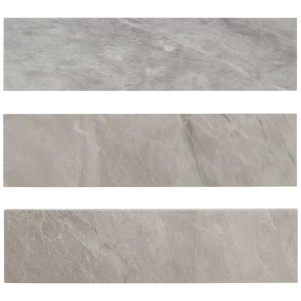 Earth Gray 3x12 Polished Marble Tile