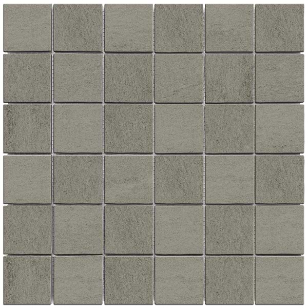 Karo Olive Gray 2x2 Matte Porcelain Mosaic