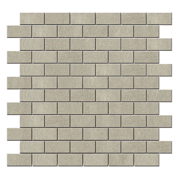 Karo Gray Light 1X2 Matte Porcelain Mosaic