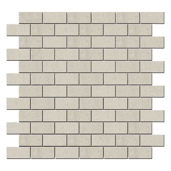Karo White 1X2 Matte Porcelain Mosaic