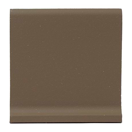 Elemental Chestnut Brown 6x6 Ceramic Quarry Tile Cove Base (14 per box)