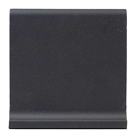 Elemental Raven Gray 6x6 Ceramic Quarry Tile Cove Base (14 per box)