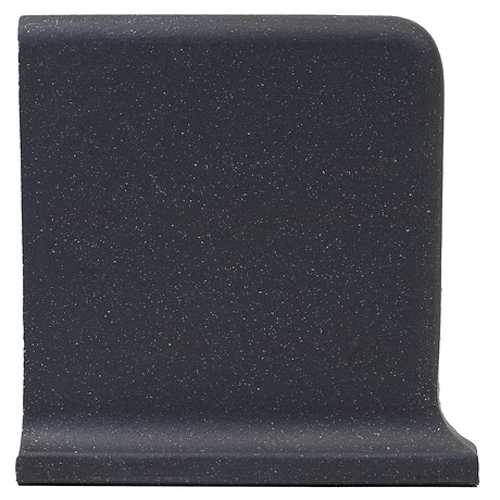 Elemental Raven Gray 6x6 Ceramic Quarry Tile Cove Base Right Outside Corner  (14 per box)