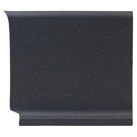 Elemental Raven Gray 6x6 Ceramic Quarry Tile Cove Base Inside Corner  (14 per box)