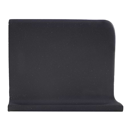 Elemental Raven Gray 6x8 Ceramic Quarry Tile Cove Base Left Outside Corner  (14 per box)