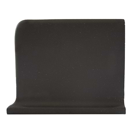 Elemental Raven Gray 6x8 Ceramic Quarry Tile Cove Base Right Outside Corner  (14 per box)