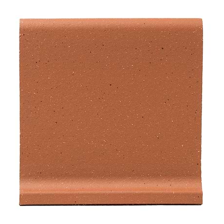 Elemental Red 6x6 Ceramic Quarry Tile Cove Base  (14 per box)