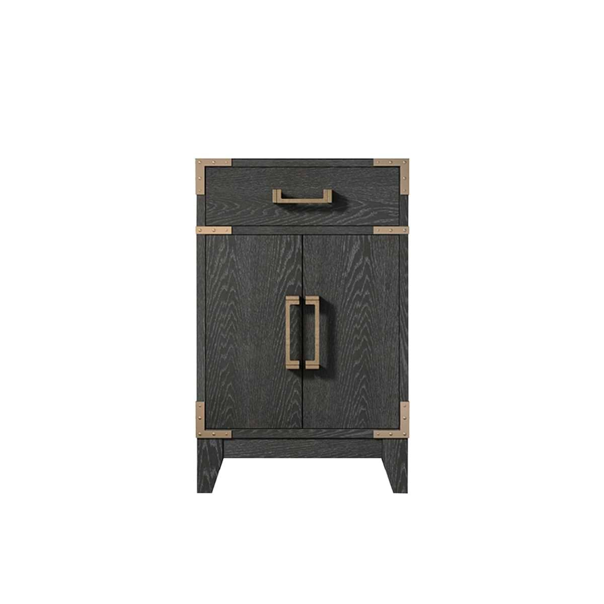 Aiden Black Oak 20" Single Vanity without Top