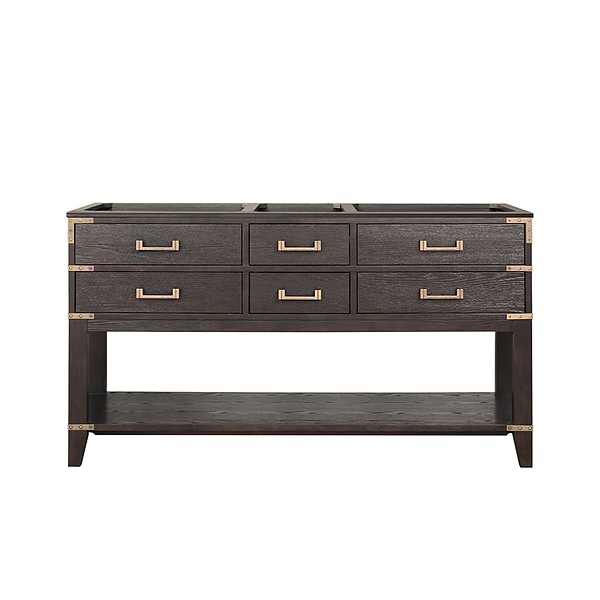 Calico Brown Oak 60" Double Vanity without Top