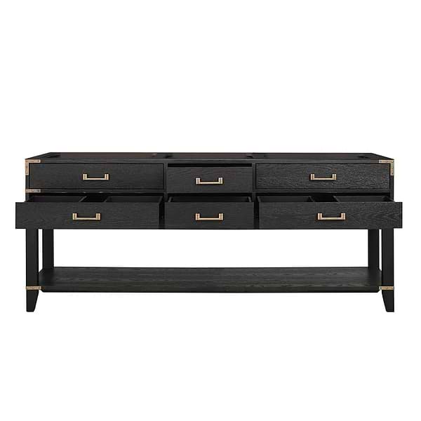 Calico Black Oak 80" Double Vanity without Top