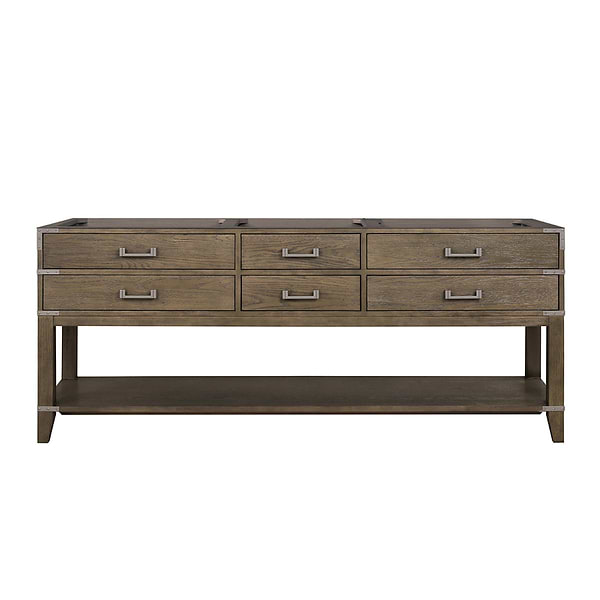 Calico Gray Oak 80" Double Vanity without Top