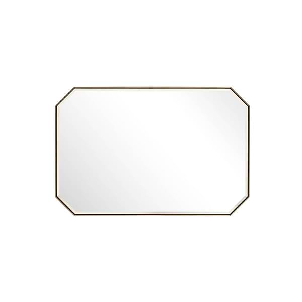 James Martin Vanities Rohe Champagne Brass 24x36" Octagonal Mirror