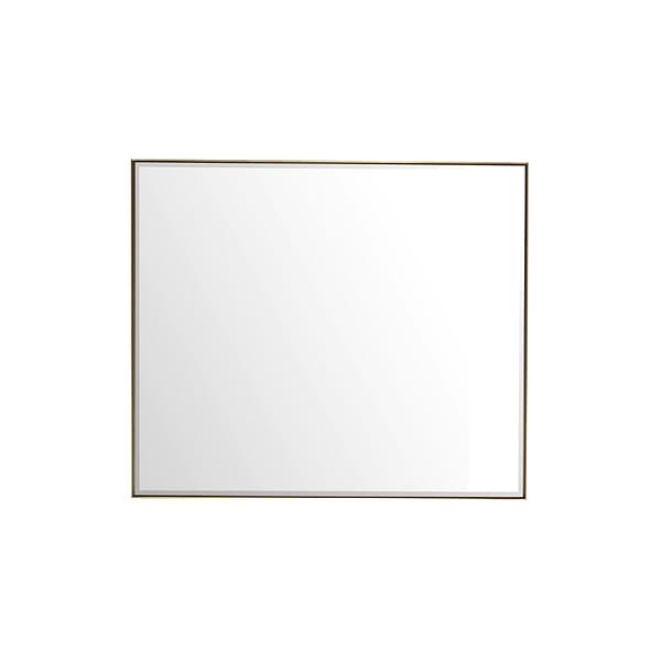 James Martin Vanities Rohe Champagne Brass 36x42" Rectangle Mirror