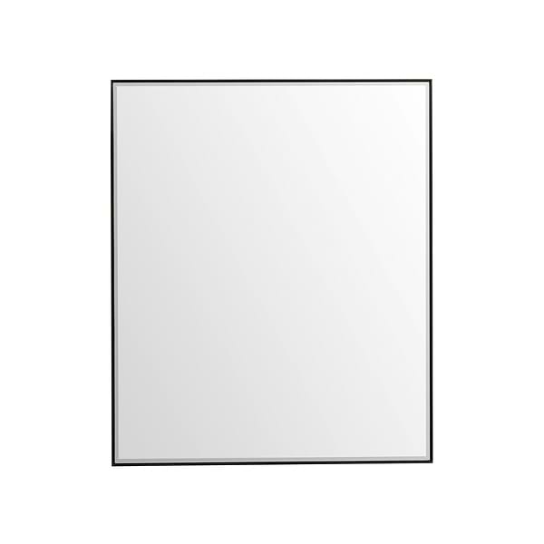 James Martin Vanities Rohe Matte Black 48x40" Rectangle Mirror