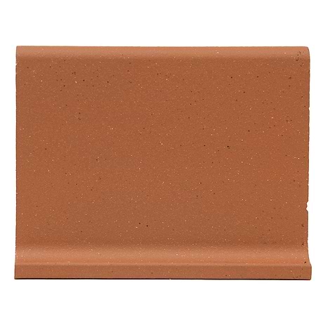 Elemental Red 6x8 Ceramic Quarry Tile Cove Base (14 per box)