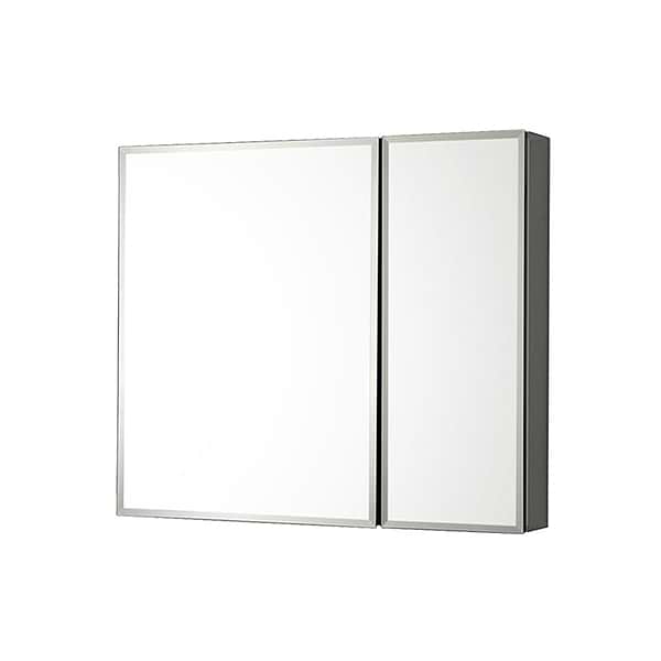 Vita Beveled 25x26" Rectangle Recessed or Wall Mounted Medicine Cabinet with Mirror