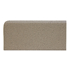 Elemental  Gray 4x8 Ceramic Quarry Tile Right Bullnose Corner (12 per box); in Gray Ceramic; for Backsplash, Bathroom Floor, Bathroom Wall, Commercial Floor, Floor Tile, Kitchen Floor, Kitchen Wall, Outdoor Floor, Outdoor Wall, Shower Floor, Shower Wall, Wall Tile; in Style Ideas Industrial, Rustic; released 2025; new, trends