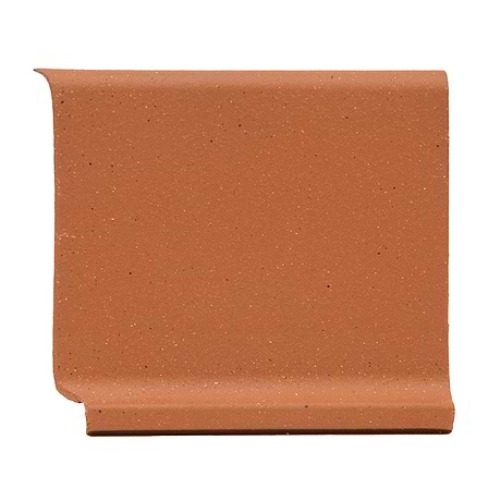 Elemental Red 6x6 Ceramic Quarry Tile Cove Base Inside Corner (14 per box)