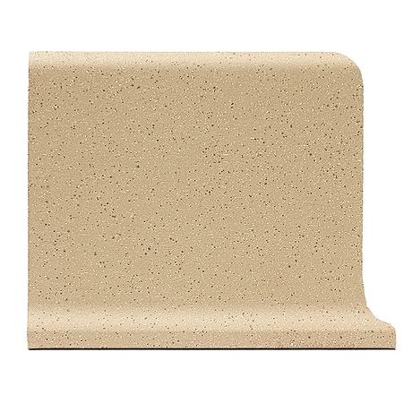 Elemental Beige 6x8 Ceramic Quarry Tile Cove Base Left Outside Corner (14 per box)