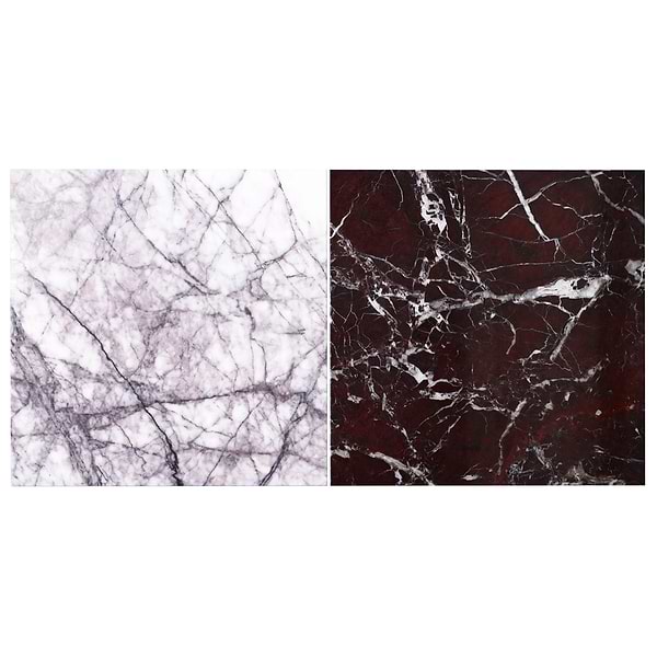 Alterno Lilac and Rosso Levanto Red 12x12 Polished Marble Checkerboard Tile