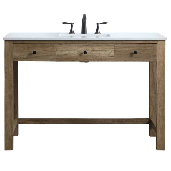Murray Blonde Oak 48" Single Vanity with White Cultured Marble Top