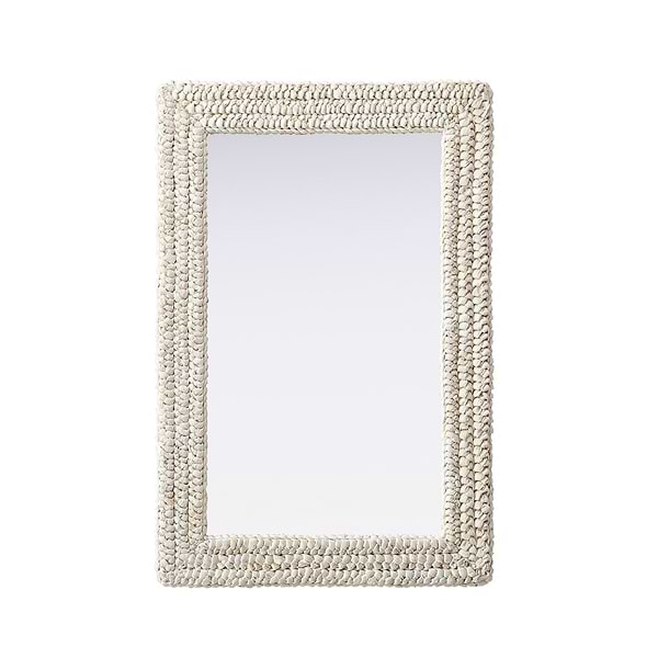 Marlis Ivory Corn Husk 24x36" Rectangle Mirror