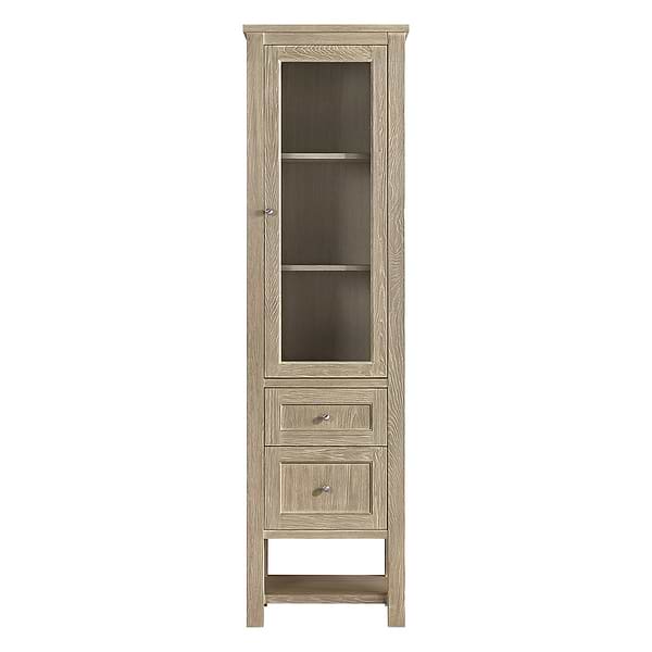 James Martin Vanities Breckenridge Whitewashed Oak  22x80 Linen Cabinet
