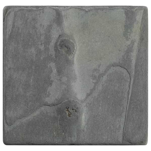 India Black 4x4 Tumbled Slate Tile
